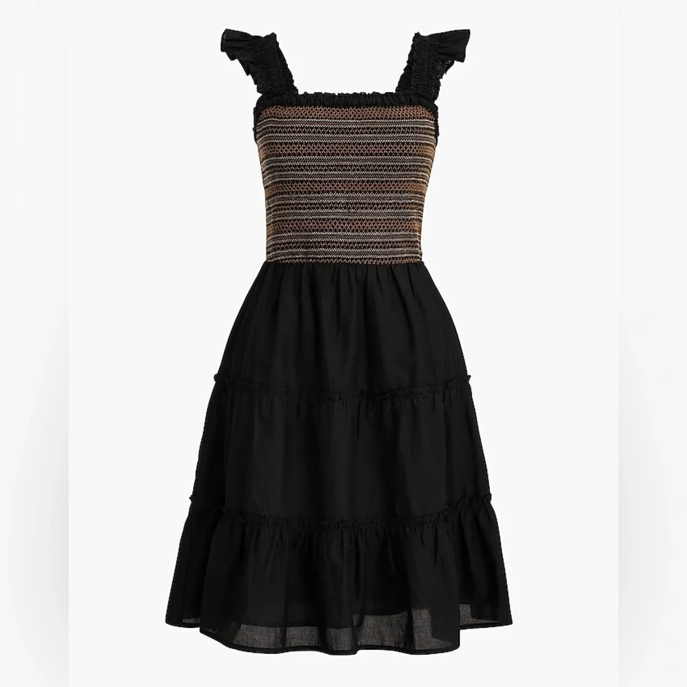 J Crew Smocked tiered mini dress Item BR893